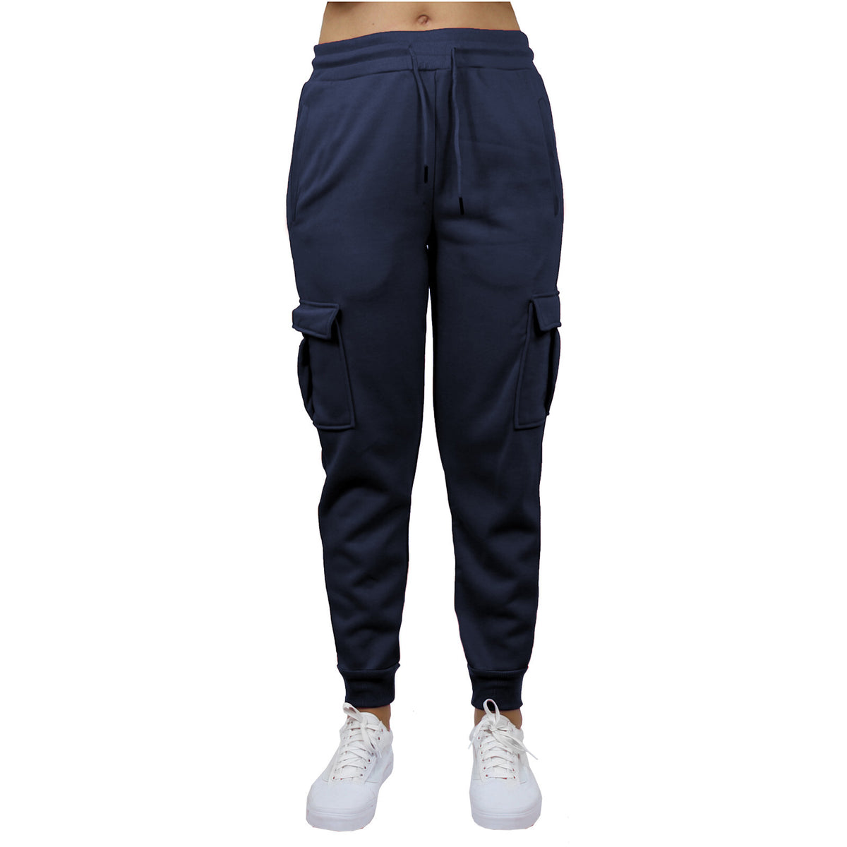 Women's Loose-Fit Fleece-Lined Cargo Jogger Sweatpants, S-2XL