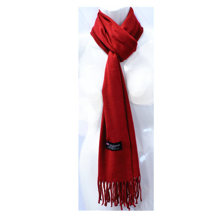 Winter Unisex Plain Solid Scarves 100% Cashmere Wool Warm Scarf Made in Scotland - PremiumBrandGoods