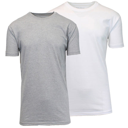 Men’s 2-Pack Everyday Wear Crew Neck Cotton Blend T-Shirt (S – 3XL) (FREE SHIP)