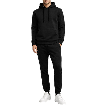 Men's Soft Fleece Cotton Blend Pullover Hoodie & Sweatpants Jogging Set