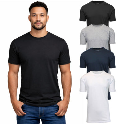 Men's Casual Crew Neck T-Shirts, 4-Pack, S-3XL