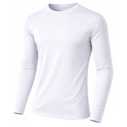 Mens Long Sleeve Crew Neck & Performance Tees Layer Lounge Gym Work Casual NEW