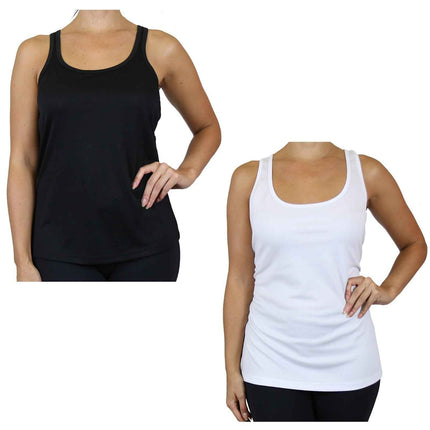 Women's Moisture-Wicking Sport Racerback Tank Tops Shirt 2 PACK(S-3XL) FREE SHIP