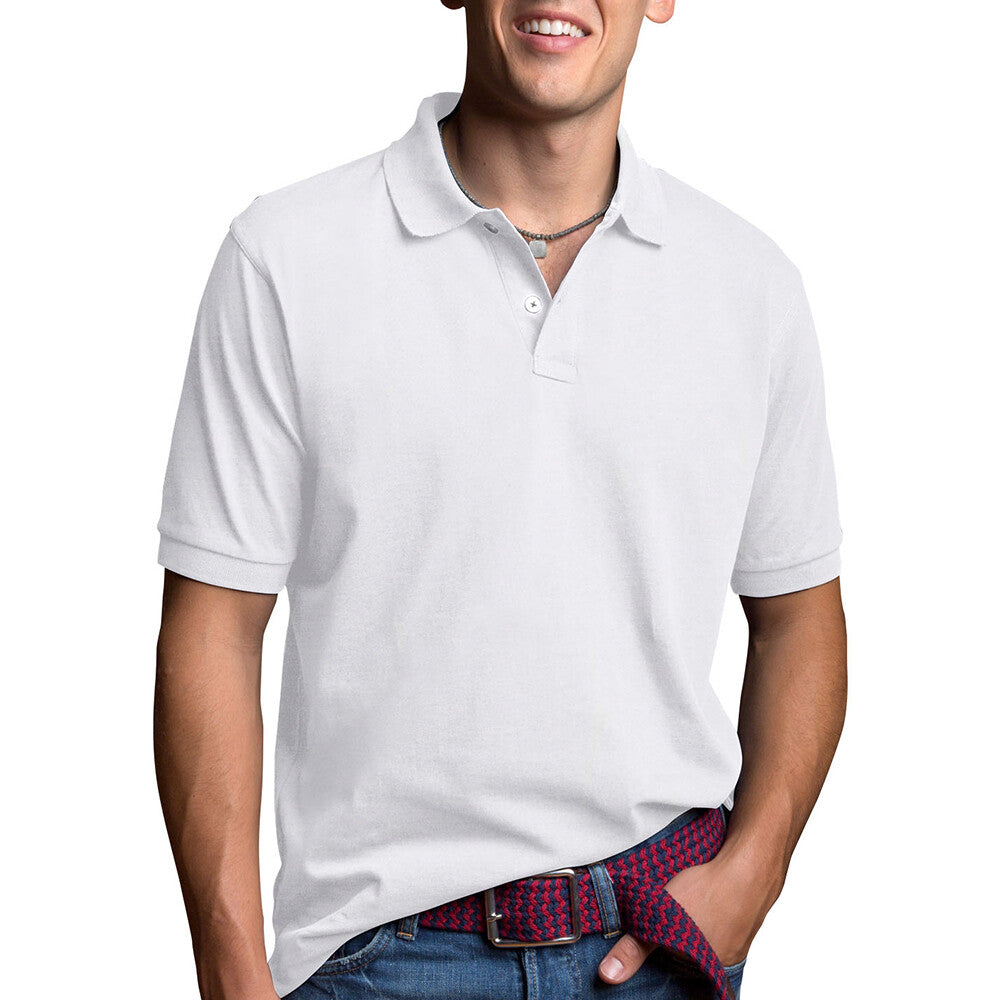 Men's Polo Shirt Dri-Fit Golf Sports Plain Cotton Jersey T Shirt Short Sleeve - PremiumBrandGoods