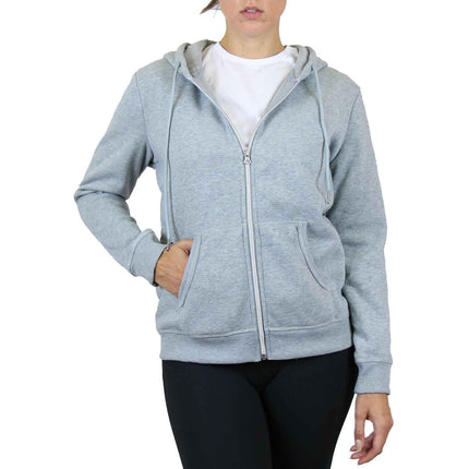 Womens Modern-Fit Fleece-Lined Zip-Up Hoodie Warm Lounge Active Dry NWT (S-3XL)