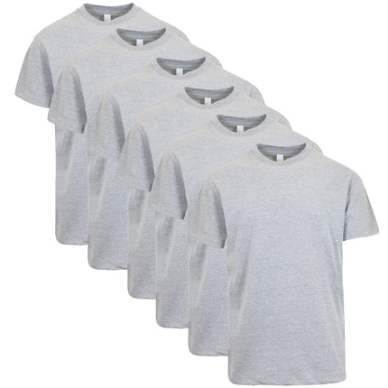6-Pack Men's Premium Heavyweight Crew Neck Short Sleeve Tee (M-3XL)