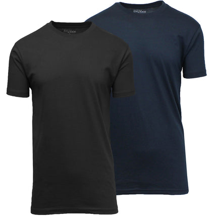 Men’s 2-Pack Everyday Wear Crew Neck Cotton Blend T-Shirt (S – 3XL) (FREE SHIP)