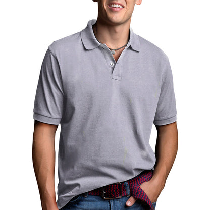 Men's Polo Shirt Dri-Fit Golf Sports Plain Cotton Jersey T Shirt Short Sleeve - PremiumBrandGoods