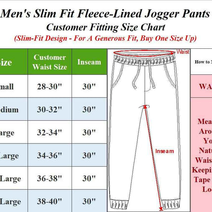 Mens Slim Fit Fleece Jogger Sweatpant Active Gym Lounge Workout Fit Free Shippig