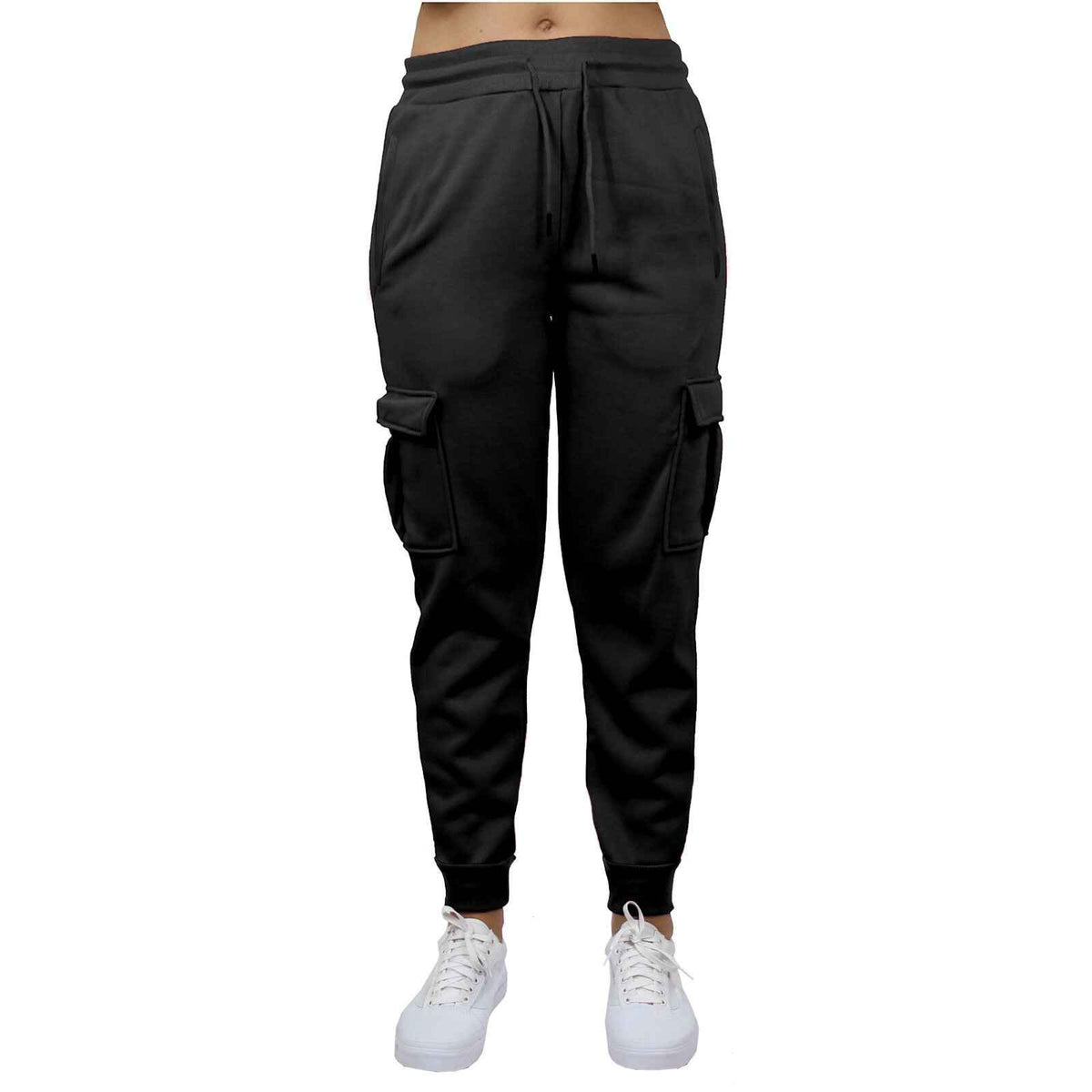 Women's Loose-Fit Fleece-Lined Cargo Jogger Sweatpants (Sizes: S-2XL) NEW