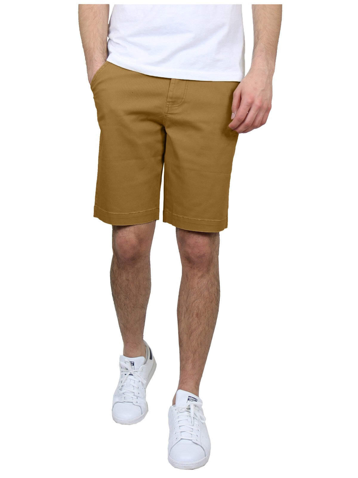 Men's Flat Front Twill Uniform Shorts, 12-14" Inseam