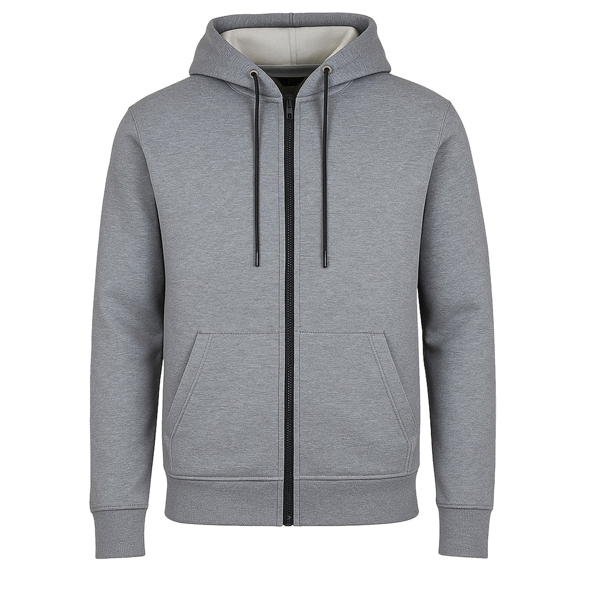 Men's Slim-Fit Fleece-Lined Zip-Up Hoodie Jacket, S-3XL
