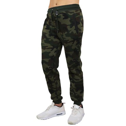 Mens Jogger Pants Sweatpants French Terry Active Gym Lounge Sleep Skinny Fit NEW