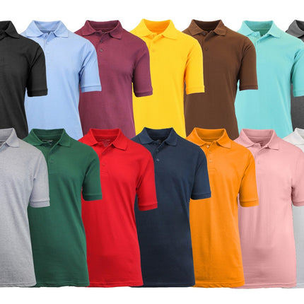 Men's Causal Cotton Polo T Shirt Jersey Short Sleeve Sport Casual Golf Fast Ship