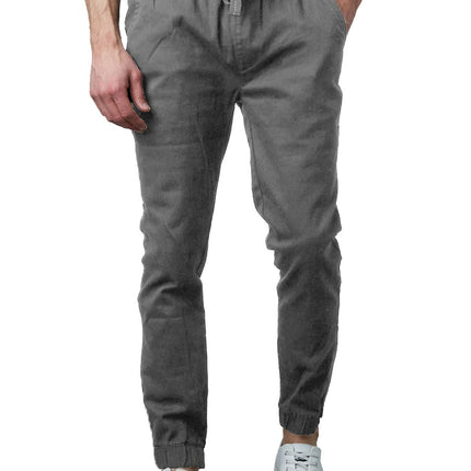 Mens Twill Stretch Jogger and Cargo Pocket Pants Chinos Work Lounge Active NEW