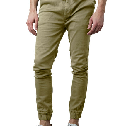 Mens Twill Stretch Jogger and Cargo Pocket Pants Chinos Work Lounge Active NEW