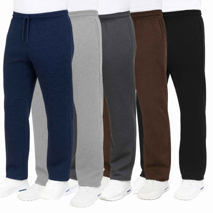 Men's Classic Heavyweight Fleece Sweatpants with Open Bottom (S-3XL) - Free Ship