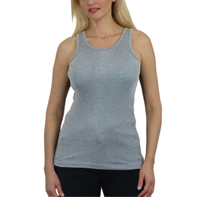 Women's Ribbed Cotton Blend Tank Top