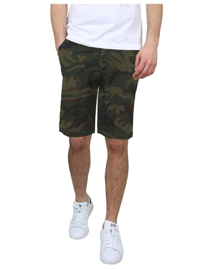 Men's Flat Front Twill Chino Shorts