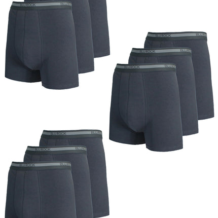 Men's  Stretch Cotton Boxer Briefs (9-Pack) (Sizes: S-2XL) NWT Free Shipping