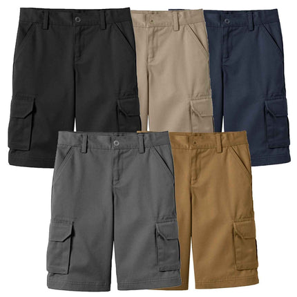 Boys Flex Comfort Super Stretch Cotton Cargo Shorts (Sizes: 8-18) New FREE SHIP