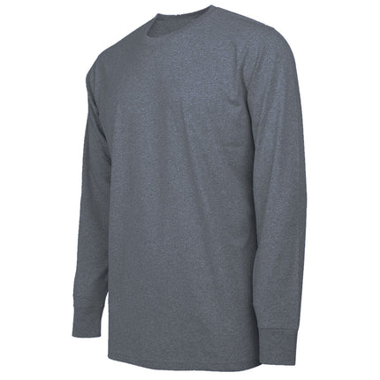Mens Long Sleeve Crew Neck & Performance Tees Layer Lounge Gym Work Casual NEW