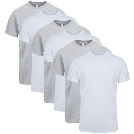 6-Pack Men's Premium Heavyweight Crew Neck Short Sleeve Tee (M-3XL)