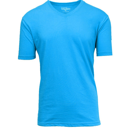 Mens Short Sleeve V-Neck T-Shirts Solid Colors Lounge Active Undershirt NWT