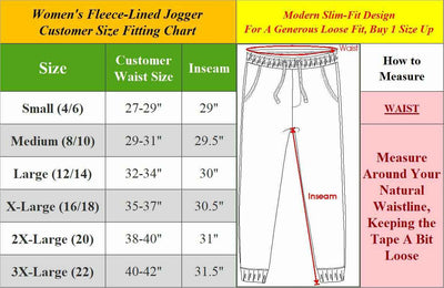 3-Pack Womens Fleece Jogger Sweatpants Slim-Fit Lounge Gym Sports Running Travel