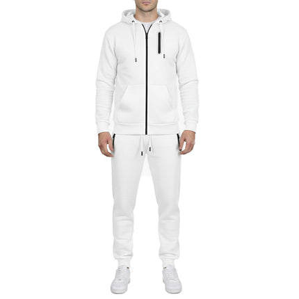Mens Tech Fleece Hoodie & Jogger Tracksuit 2-Piece Athletic Outfit (Size- S–3XL)