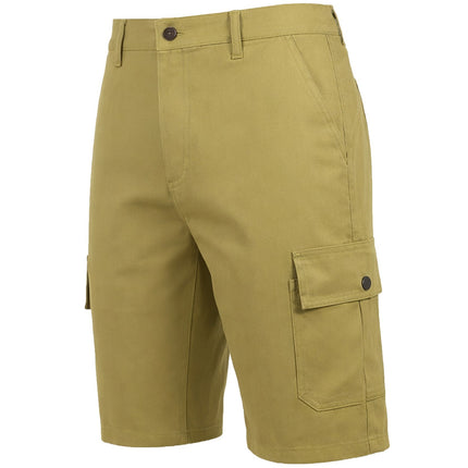 Men's Cotton Flex Stretch Cargo Shorts W/o Belt Tracking Fishing Travel