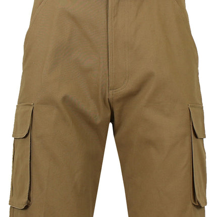 Men's Cotton Flex Stretch Cargo Shorts With Belt Lounge Summer Colors 30-42