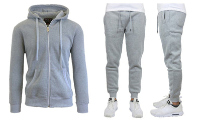 Men's Fleece-Lined Hoodie & Jogger Sweatpants Set, S-2XL