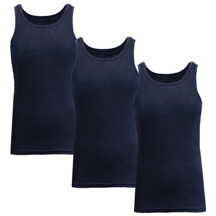 Men's 3 Pack Ribbed Tank Top Shirts Muscle Sleeveless Gym Beach Undershirt NWT