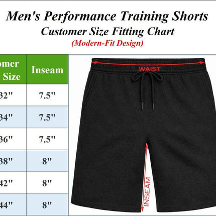 Men’s 3-Pack Performance Training Shorts with Zipper Pockets (Sizes S–2XL)
