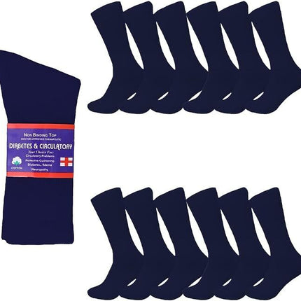 Diabetic Socks, Non-Binding Circulatory Cushion Cotton Crew Socks for Men Women - PremiumBrandGoods