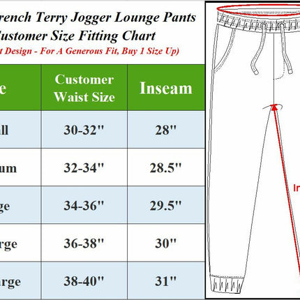 Mens French Terry Active Jogger Pants Sweatpants Lounge Sleep Gym S M L XL XXL