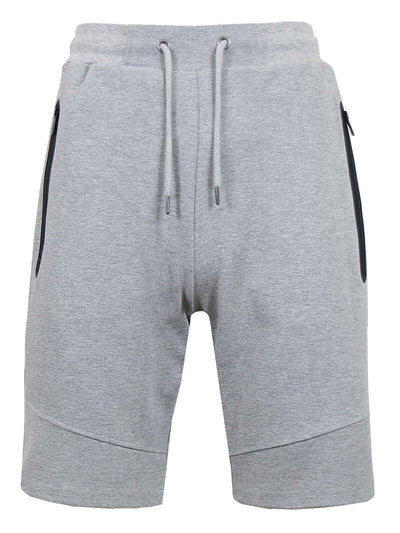 Men’s Sweat Jogger Shorts Casual Summer Lounge Gym Tech Shorts Zipper Pockets