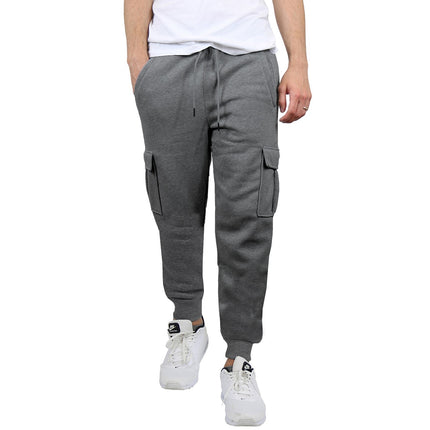 Mens French Terry Active Jogger Pants Sweatpants Lounge Sleep Gym S M L XL XXL