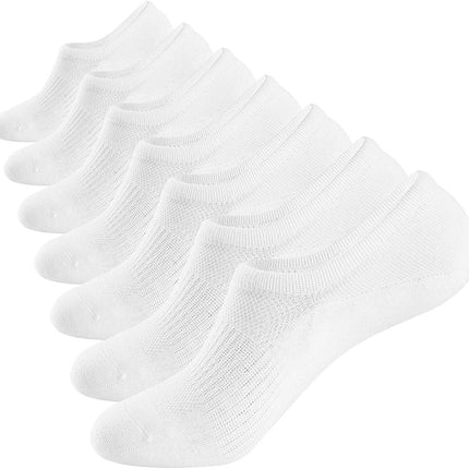 3-12 Pairs Mens No Show Invisible Nonslip Loafer Solid Boat Cotton Low Cut Socks - PremiumBrandGoods
