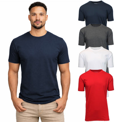 4-Pack Men's Casual Crew Neck T-Shirt Tee (S-3XL) Free Shipping
