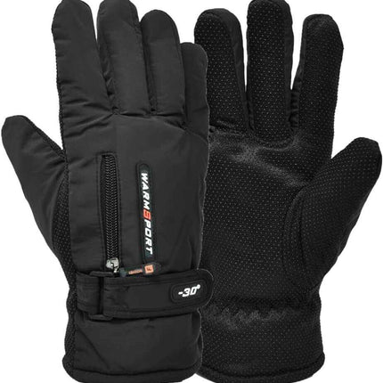 Thermal Winter Gloves Waterproof Ski & Snowboard Gloves with Fleece Lining