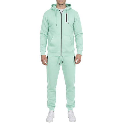 Mens Tech Fleece Hoodie & Jogger Tracksuit 2-Piece Athletic Outfit (Size- S–3XL)