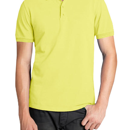 Men Heathered Polo Shirt New Standard Neck Classic NWT Uniform Lounge