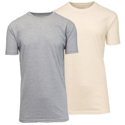 Men’s 2-Pack Everyday Wear Crew Neck Cotton Blend T-Shirt (S – 3XL) (FREE SHIP)