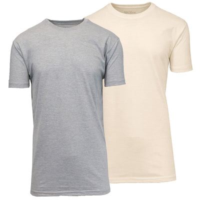 Men's Everyday Cotton Blend Crew Neck T-Shirts, 2-Pack, S-3XL