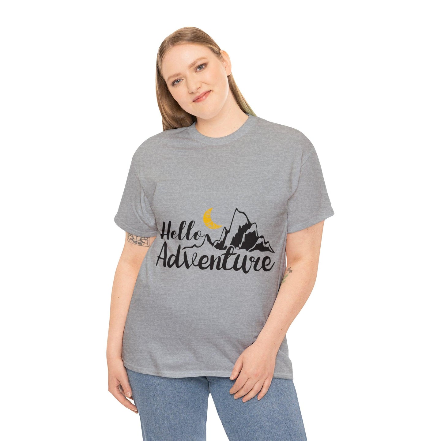 Hello Adventure! Heavy Cotton Tee - PremiumBrandGoods