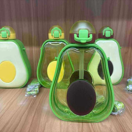 Avocado Straw Plastic Cup 600ML (Color Box) - PremiumBrandGoods