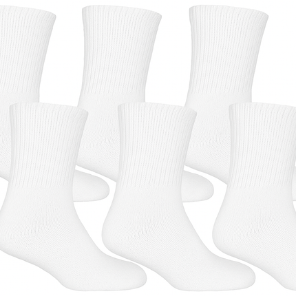 6 Pairs Non-Binding Diabetic Socks - Reference Style