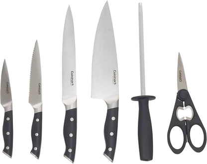 Cuisinart Knife Set Classic Nitrogen Forged Triple Rivet Cutlery 15-Piece Knife Block Set